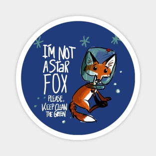 I am not a star fox BLUE Magnet